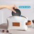 BVN Leak-Proof Denture Bath Cup for Travel, Denture Soaking Cup with Strainer (Black + Blue)