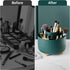 Makeup Brush Holder Organizer, 360° Rotating 5 Slot Cup for Cosmetics, Nail Polish, Art Supply