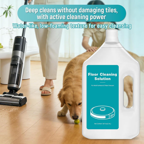 QKLYXEN 82 OZ/2.4 FL L Original Scented Floor Cleaning Solution Compatible with Dreame Cleaning Solution, Pet-friendly