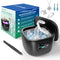 Ultrasonic Cleaner for Retainer Denture Mouth Guard Aligner - Raccomb Retainer cleaner Machine UV Ultrasonic 45kHz 255ML 3 Time Mode Adjustable for Jewelry