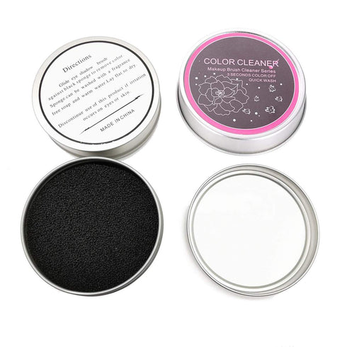 Yuyeran 2Pcs/Set Makeup Brushes Cleaner Sponge, Dry Brushes Cleaner for Eye Shadow or Blush