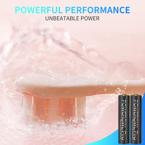 POWEROWL Rechargeable AAA Batteries PRO, 1100mAh, Premium NiMH, 16 Count