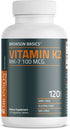 Bronson Vitamin K2 MK-7, 100 MCG, Bone Support, Non-GMO, 120 Tablets