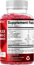 Vitamatic Natural Strawberry Flavor Vitamin B Complex Gummies with Vitamin C & Inositol - 60 Gummies (2 Bottles)