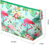 Weewooday 4 Pieces Cosmetic Makeup Bag, Tropical Summer Portable Pouch with Zipper for Women
