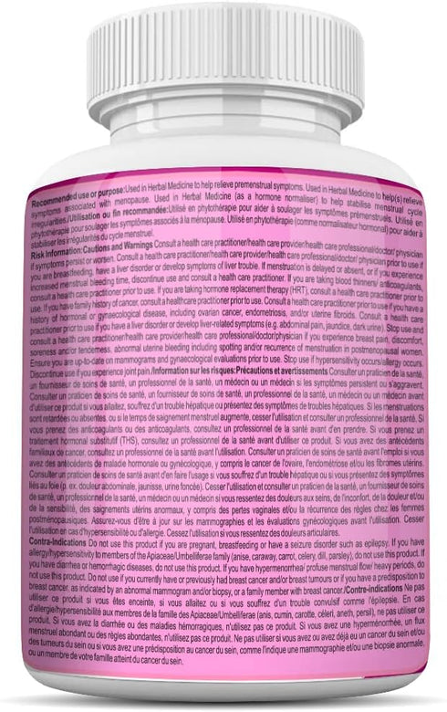 Menopause Relief Support Supplement for Hot Flashes, Hormonal Balance, Wild Yam, Black Cohosh, Red Clover