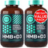 HMB and Vitamin D3 Supplement Capsules, 1,000 MG HMB with Vitamin D3 for Muscle Growth and Recovery