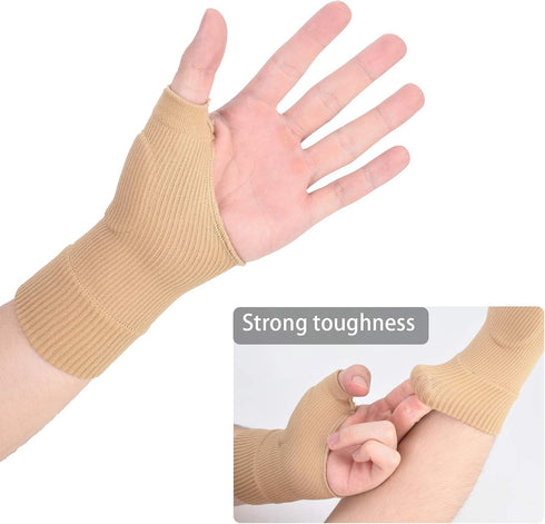 Wrist Thumb Compression Arthritis Gloves (1 Pair) - Breathable Wrist Support Brace with Gel Pads for Pain Relief