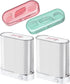 Holy Rose Dental Floss Dispenser 2 Box, 196 Count Floss Picks Micro Portable Case for Clean Teeth, Travel, Family