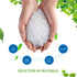 Teivio 1.6 Gallon 100 Count Strong Drawstring Trash Bags, 6 Liter Small Bathroom Bin Liners, White