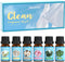 SALKING Clean Fragrance Oils, Premium Essential Oil for Diffuser, Scented Oil Gift Set for Soap Candle Making