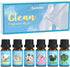 SALKING Clean Fragrance Oils, Premium Essential Oil for Diffuser, Scented Oil Gift Set for Soap Candle Making