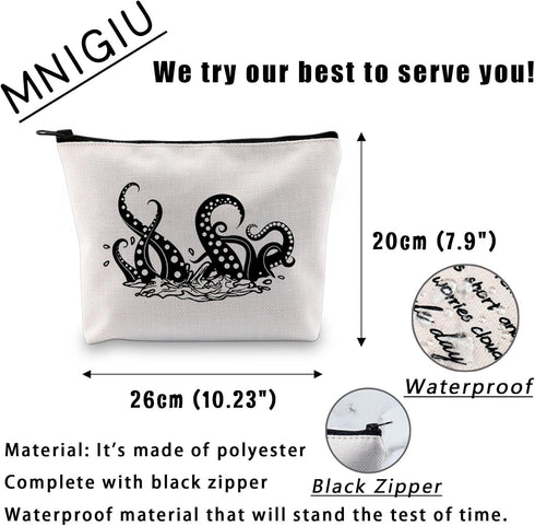 Octopus Lover Gift Octopus Tentacle Makeup Bag Marine Organism Gift Squid Lover Gift Ocean Kraken Gift Mythical Gift