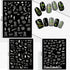 TailaiMei 9 Sheets Halloween Nail Stickers | Glow in The Dark Fluorescent Design Nail Decals for DIY Manicure