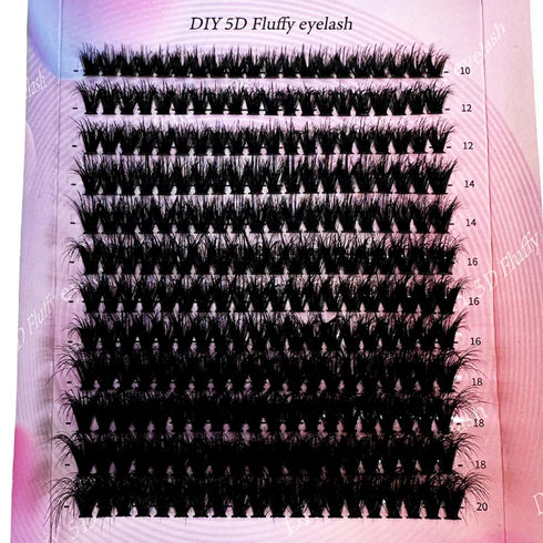 HBZGTLAD 280 Bundles Mink Eyelashes, 50D/60D/80D/100D/110D/150D, 3D Russia Volume Individual Eyelash Cluster Makeup