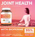 Turmeric and Ginger Supplement (Non-GMO), 90 Capsules - 1980mg Serving, Joint Support with Black Pepper