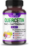 Quercetin Supplement with Bromelain, Vitamin C, Zinc, Nattokinase, NAC, Elderberry, 150 Capsules