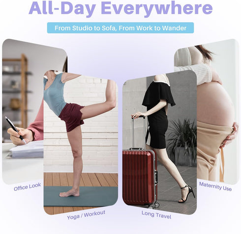 NOMIYEI 20-30 mmHg Graduated Compression Pantyhose for Women, Footless High Waist Support Compression Tights & Leggings