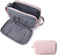 BAGSMART Toiletry Bag for Women, Cosmetic Makeup Organizer, Travel Dopp Kit, Water-resistant Shaving Bag, Pink