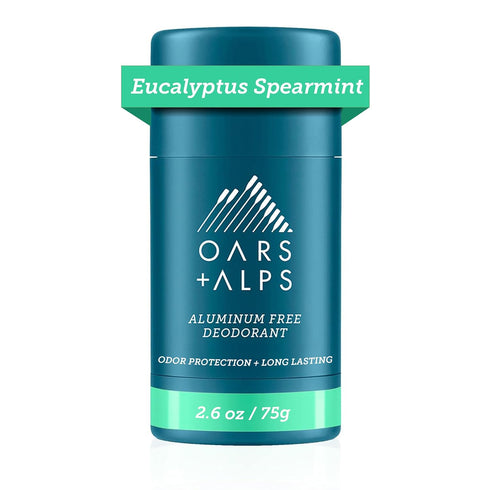 Oars + Alps Aluminum Free Deodorant for Men and Women, Vegan Eucalyptus Spearmint, 1 Pack, 2.6 Oz