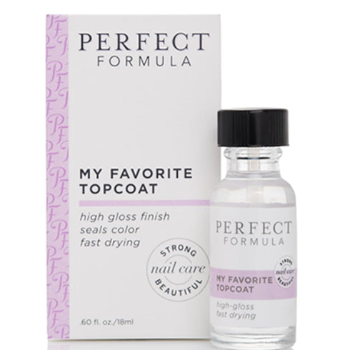Perfect Formula My Favorite Top Coat - Ultra High Gloss Top Coat and Nail Strengthener - 0.6 Fl Oz