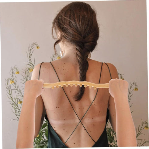 Ten-Bead Wooden Scraping Tool for Whole Body Massage