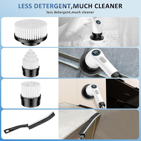 8pcs Electric Spin Scrubber Replacement Brush Heads, Extra Brushes Kit for Bathroom, Kitchen, Car Cleaning