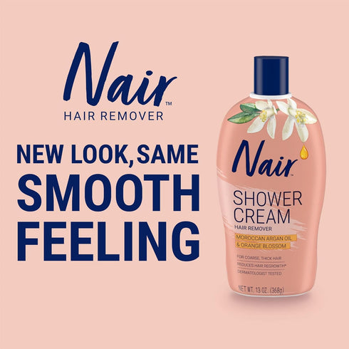 Nair Moroccan Argan Oil Hair Remover Shower Cream, 13.0 oz