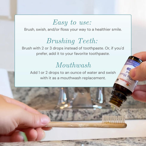 Nut Free Organic Toothpaste & Mouthwash Alternative, Natural Mouth Rinse, Pack of 1
