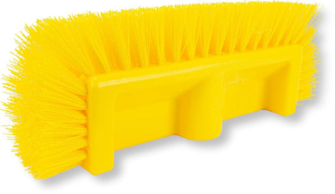 SPARTA Multi-Level Tile Scrub Brush, 12" Wide Heavy-Duty Tile Cleaning Brush with End Bristles for Commercial Tiles,