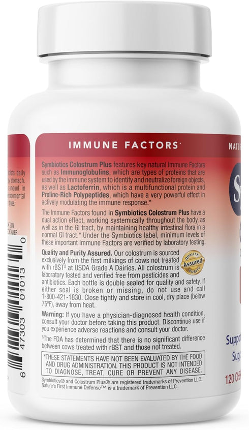 Immune Colostrum Plus Chewables by Symbiotics - Support Supplement