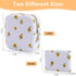 Teircno 2-Pack Period Bag for Women Girls, Portable Corduroy Sanitary Napkin Storage Bag Period Pouch Small Discreet