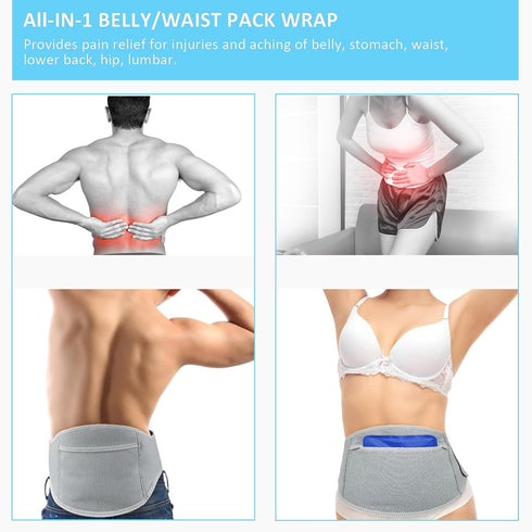 Pack Pack Pack Castor Oil Compress Wrap for Back Pain Relief Innovative Design Organic Cotton Comfort Flannel Castor