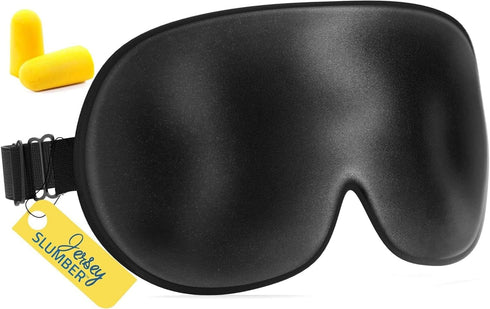 Jersey Slumber 100% Silk Sleep Mask | Super Soft Eye Mask with Adjustable Strap | Best Sleeping Aid, Blocks Light