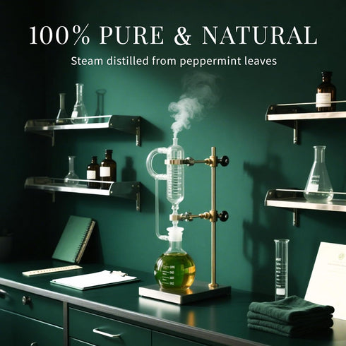 SU JUABA 4 Oz, 100% 118ML Peppermint Oil Fl Pure & Natural Aromatherapy Oil for Spray, Diffuser, Skin, Hair