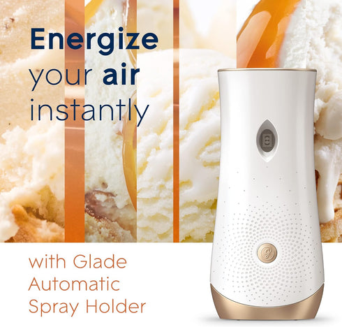 Glade Automatic Spray Refill, Vanilla Caramel Twist, 6.2 Oz Air Freshener for Home and Bathroom