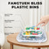 Zippered Hard Pouch, Clear Hard Shell Zipper Case for Small Toiletry Bag, Toys, Building Blocks, and Stationery