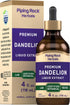 Piping Rock Dandelion Root Extract | 4 fl oz | Alcohol Free Liquid Tincture | Concentrated Supplement Drops