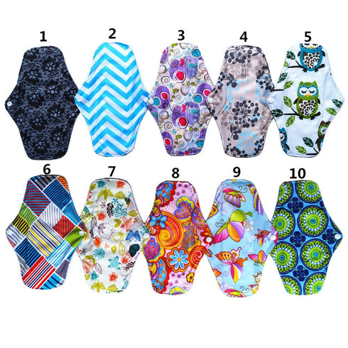 JOBEBE 10PCSBamboo (M10-10) Mama Cloth/Menstrual Pads/Reusable Sanitary Pads Panty Liner