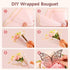 REAXYZNN 235 Pcs Waterproof Flower Bouquet Wrapping Paper for DIY Craft, Florist Supplies with Decorations