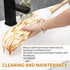 Lambs Wool Duster with Solid Bamboo Handle, 18.9 Inch Long Natural Feather Duster for Cleaning Ceiling Fans, Blinds,