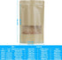 100 Pcs Resealable Kraft Paper Bags, Stand Up Pouches with Matte Window, Zip Lock Food Storage Bags (Kraft Paper,