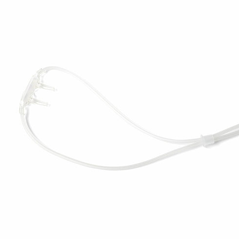 Medline Supersoft Nasal Oxygen Cannula - Universal Connector, 7-Foot Tubing, Adult Size, Pack of 50