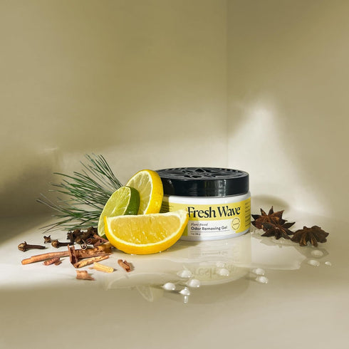 Fresh Wave Lemon Odor Removing Gel, 7 oz, Pack of 3, Natural Plant-Based Odor Eliminator