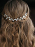 Jakawin Bride Pearl Wedding Hair Vine, Rhinestone Hair Piece, Crystal Bridal Accessories for Women HV192