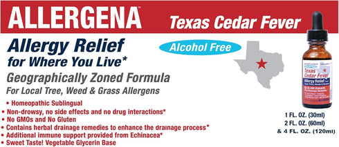PROGENA Allergena Texas Cedar Fever, 1 Fl Ounce, Kids