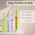 SNOWROSE 8 IPX7 2-12 Pcs Soft Bristles Kids Toothbrushes and Kids Electric Toothbrush U-Shaped Ultrasonic Waterproof