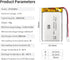 ViCep 3.7V 2000mAh 103454 JST-PHR-02 2-Pin Lithium Polymer Battery Rechargeable with Wires and Connector for Bluetooth