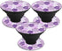 MightySkins Skin for PopSockets (3 Pack) - Purple Pentagon | Unique Vinyl Decal Wrap Cover, Easy to Apply | Made in The