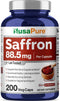 NusaPure Saffron Extract 88.5mg - 200 Veggie Caps (Vegetarian, Non-GMO, Vegan)